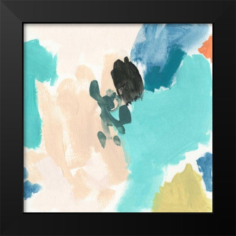 Polymeric III Black Modern Wood Framed Art Print by Vess, June Erica