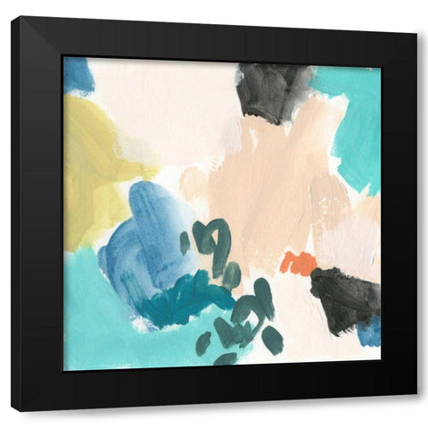 Polymeric IV Black Modern Wood Framed Art Print with Double Matting by Vess, June Erica