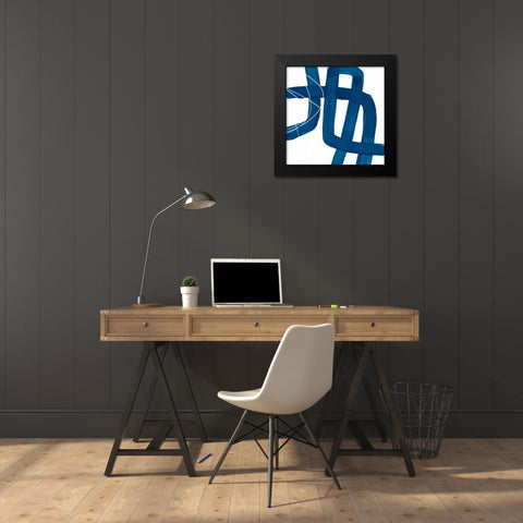 Spool III Black Modern Wood Framed Art Print by Vess, June Erica