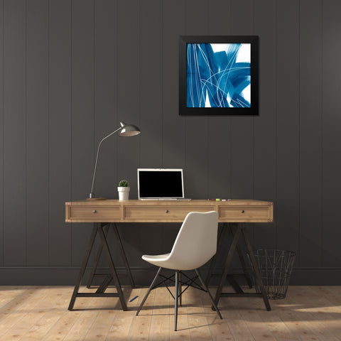 Spool IV Black Modern Wood Framed Art Print by Vess, June Erica