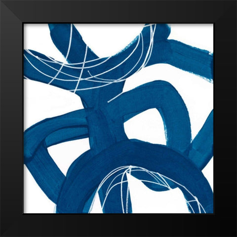 Spool V Black Modern Wood Framed Art Print by Vess, June Erica