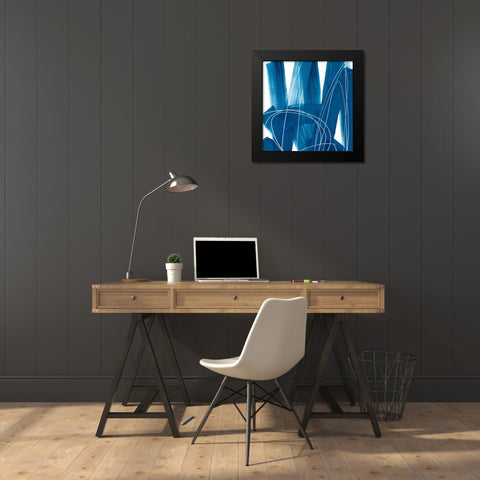 Spool VI Black Modern Wood Framed Art Print by Vess, June Erica