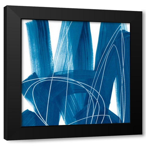 Spool VI Black Modern Wood Framed Art Print by Vess, June Erica