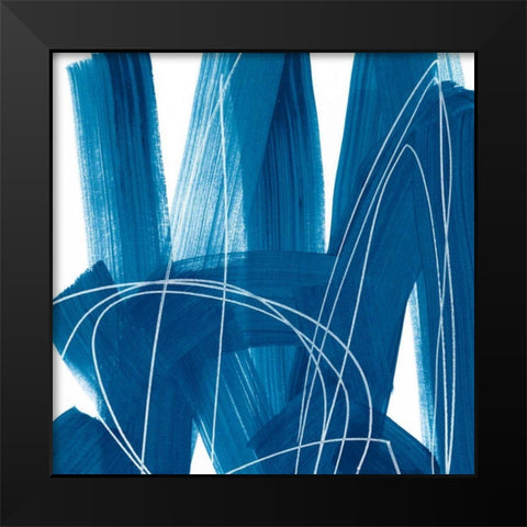 Spool VI Black Modern Wood Framed Art Print by Vess, June Erica
