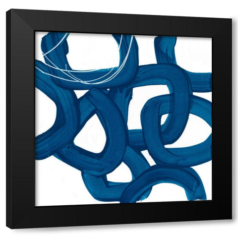 Spool VII Black Modern Wood Framed Art Print by Vess, June Erica