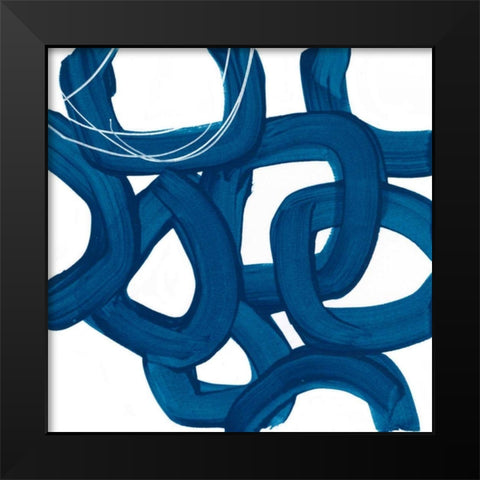 Spool VII Black Modern Wood Framed Art Print by Vess, June Erica