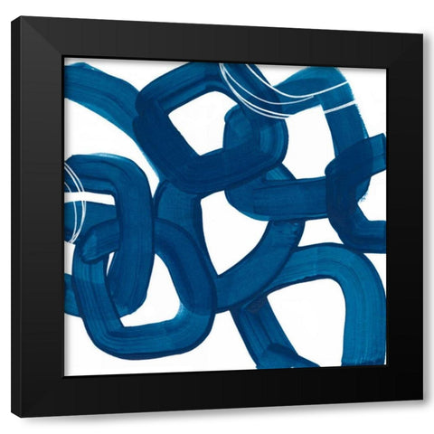 Spool IX Black Modern Wood Framed Art Print with Double Matting by Vess, June Erica