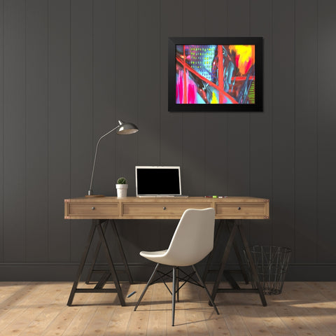 Color Crush I Black Modern Wood Framed Art Print by Stramel, Renee W.