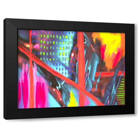 Color Crush I Black Modern Wood Framed Art Print with Double Matting by Stramel, Renee W.