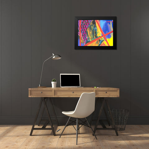 Color Crush II Black Modern Wood Framed Art Print by Stramel, Renee W.