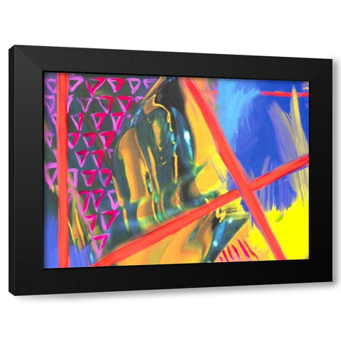 Color Crush II Black Modern Wood Framed Art Print by Stramel, Renee W.