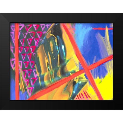 Color Crush II Black Modern Wood Framed Art Print by Stramel, Renee W.