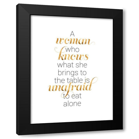 Women Who Know I Black Modern Wood Framed Art Print with Double Matting by Popp, Grace