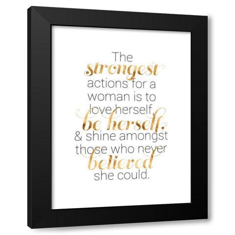 Women Who Know II Black Modern Wood Framed Art Print with Double Matting by Popp, Grace