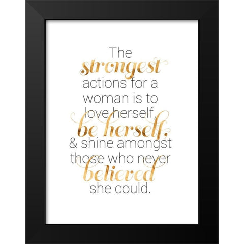 Women Who Know II Black Modern Wood Framed Art Print by Popp, Grace