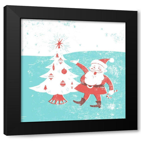 Mid-Century Christmas I Black Modern Wood Framed Art Print by Green, Jacob