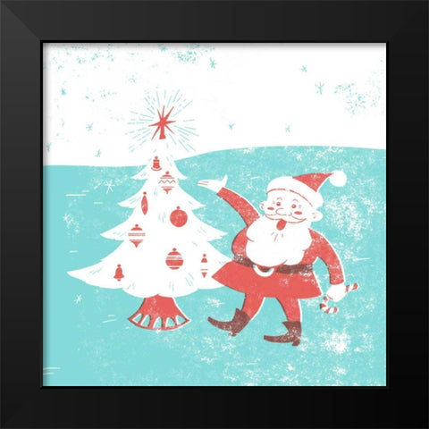 Mid-Century Christmas I Black Modern Wood Framed Art Print by Green, Jacob