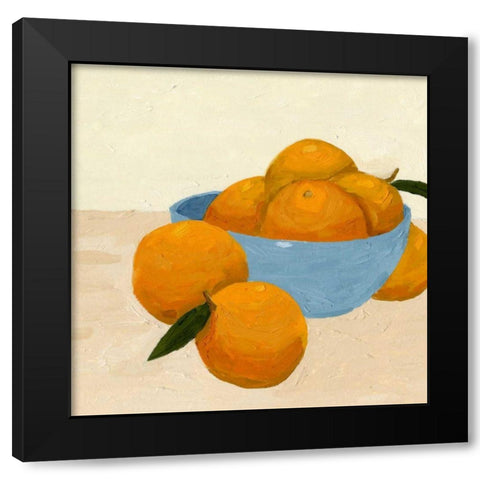 Mandarins II Black Modern Wood Framed Art Print by Green, Jacob