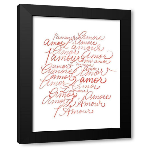 Lots of Love II Black Modern Wood Framed Art Print by Popp, Grace