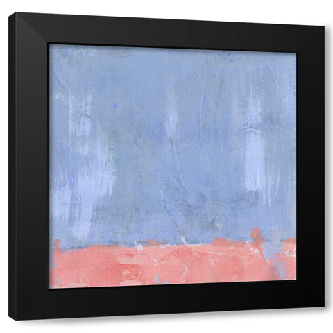 Pastel Pitch I Black Modern Wood Framed Art Print with Double Matting by Green, Jacob