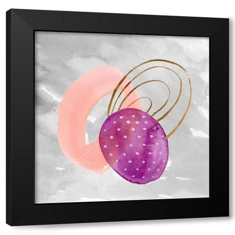 Cosmos and Sky II Black Modern Wood Framed Art Print with Double Matting by Wang, Melissa