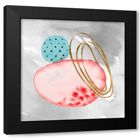 Cosmos and Sky IV Black Modern Wood Framed Art Print with Double Matting by Wang, Melissa