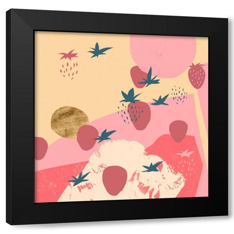 Shortcake I Black Modern Wood Framed Art Print with Double Matting by Green, Jacob