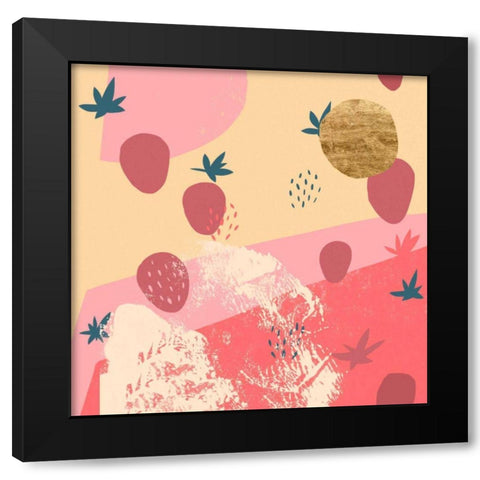 Shortcake II Black Modern Wood Framed Art Print with Double Matting by Green, Jacob
