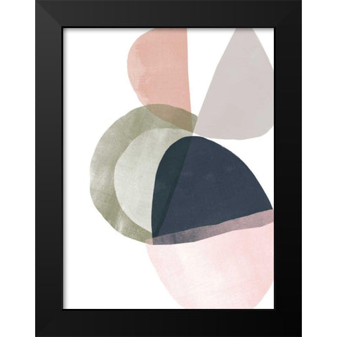 Encapsulate I Black Modern Wood Framed Art Print by Vess, June Erica