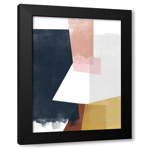 Multi Plane I Black Modern Wood Framed Art Print by Vess, June Erica