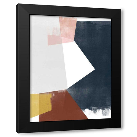 Multi Plane II Black Modern Wood Framed Art Print by Vess, June Erica