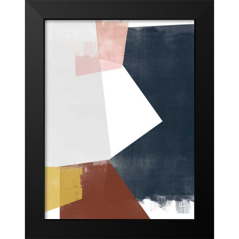 Multi Plane II Black Modern Wood Framed Art Print by Vess, June Erica