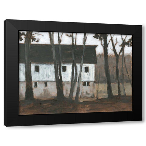 Autumn Barns I Black Modern Wood Framed Art Print with Double Matting by Harper, Ethan
