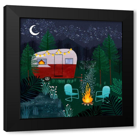 Beneath the Stars II Black Modern Wood Framed Art Print with Double Matting by Popp, Grace