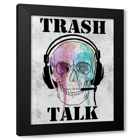 Skull Games II Black Modern Wood Framed Art Print by Warren, Annie