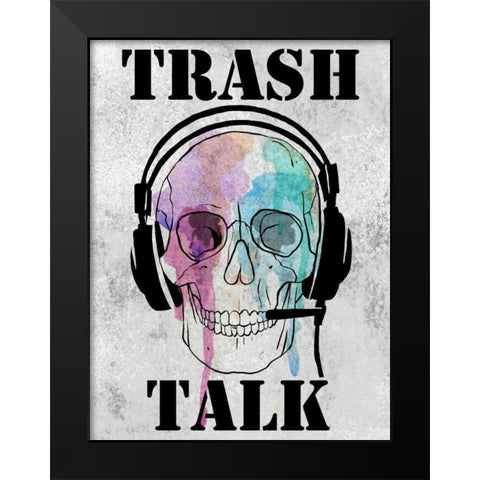 Skull Games II Black Modern Wood Framed Art Print by Warren, Annie