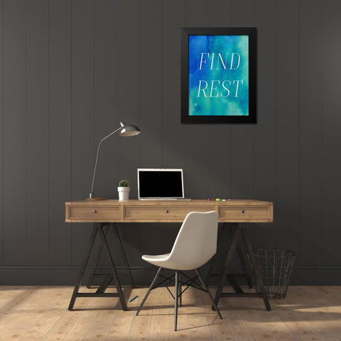 Finding Rest II Black Modern Wood Framed Art Print by Sizemore, Natalie