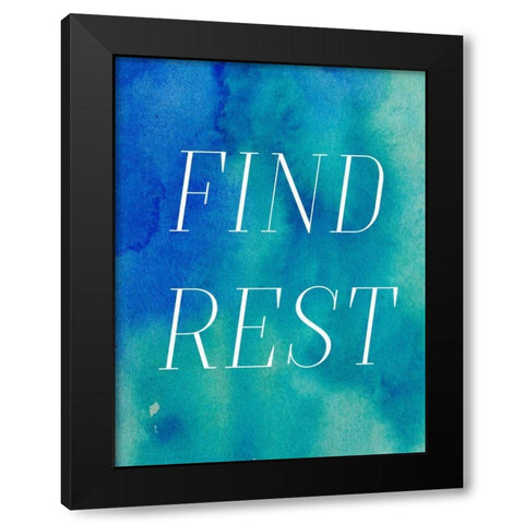 Finding Rest II Black Modern Wood Framed Art Print by Sizemore, Natalie