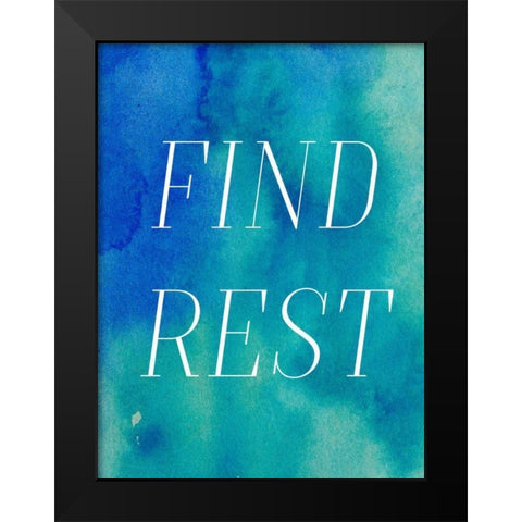Finding Rest II Black Modern Wood Framed Art Print by Sizemore, Natalie