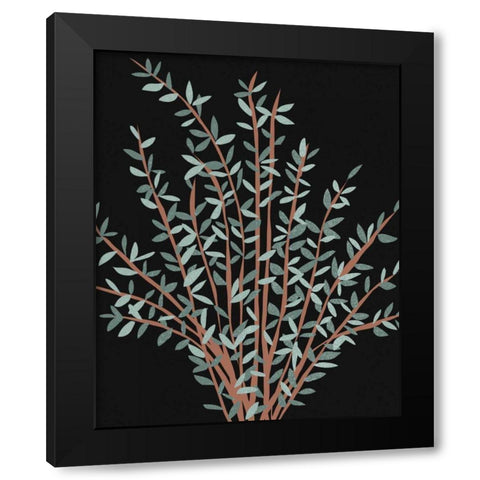 Gunni Eucalyptus II Black Modern Wood Framed Art Print by Wang, Melissa
