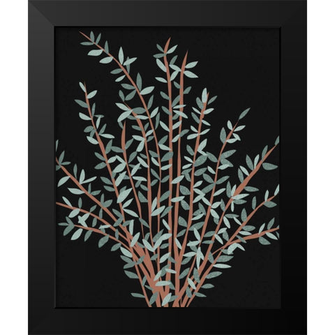 Gunni Eucalyptus II Black Modern Wood Framed Art Print by Wang, Melissa