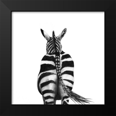 Back Up Plan I Black Modern Wood Framed Art Print by Borges, Victoria