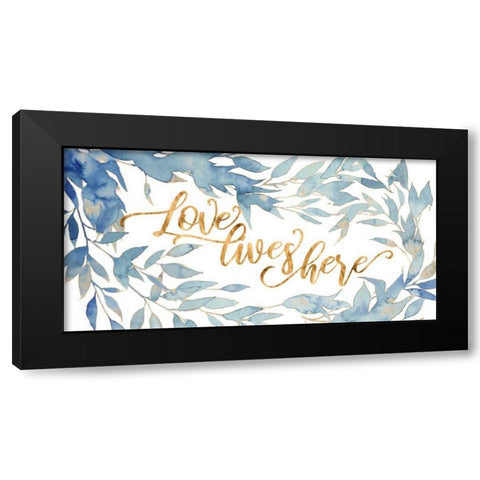 Glam Love I Black Modern Wood Framed Art Print by Popp, Grace