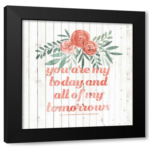 Sweet Wedding I Black Modern Wood Framed Art Print by Popp, Grace