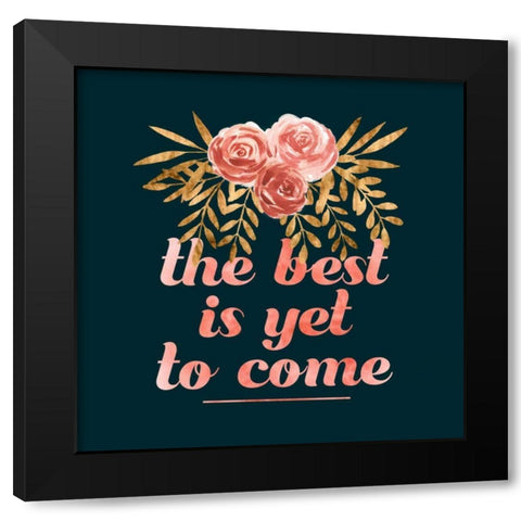 Glam Wedding I Black Modern Wood Framed Art Print by Popp, Grace