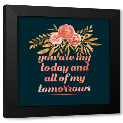 Glam Wedding II Black Modern Wood Framed Art Print by Popp, Grace