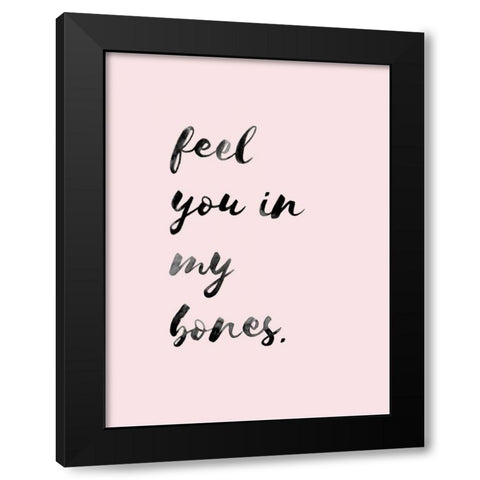 Moody Valentine I Black Modern Wood Framed Art Print by Caroline, Emma