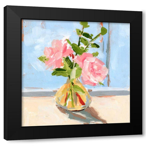 Looking Out the Window I Black Modern Wood Framed Art Print with Double Matting by Wang, Melissa