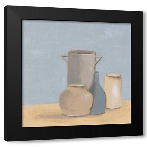 Clay Boundary I Black Modern Wood Framed Art Print by Wang, Melissa