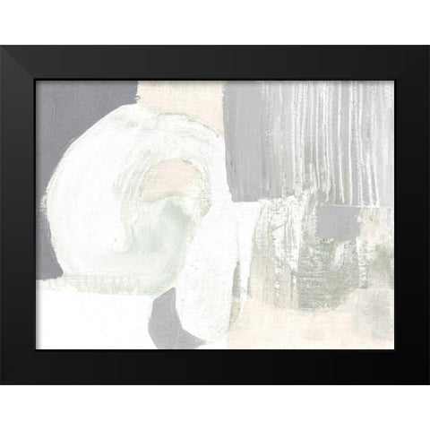 Neutral Curves I Black Modern Wood Framed Art Print by Goldberger, Jennifer